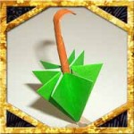 折り紙の傘の折り方！爪楊枝で簡単立体的な作り方