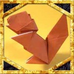 折り紙でリスの折り方！簡単かわいい立体的な作り方