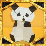 折り紙でパンダの体の簡単な折り方！顔と合わせて全身になります