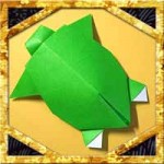 折り紙で亀の折り方！敬老の日に簡単立体的な飾りの作り方