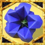 折り紙でリンドウの折り方！敬老の日に簡単立体的な作り方