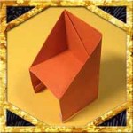 折り紙で椅子(いす)の折り方！簡単な家の家具の作り方