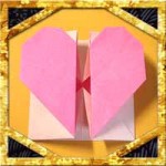 折り紙でハート窓の折り方！簡単バレンタインメッセージの作り方